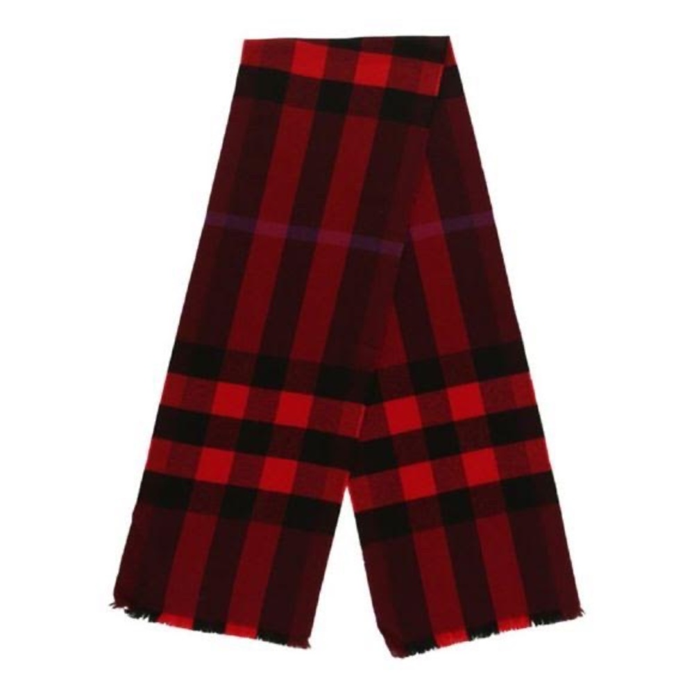 Burberry Scarf “Burberry Lash Fringe Giant Check Wool & Cashmere Scarf”